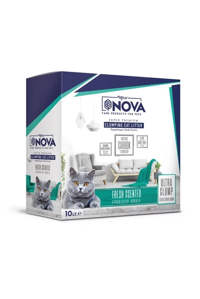 Mycat Nova Ultra Topaklanma (ferahlatıcı Koku) Premium Kedi Kumu 10lt ürün görseli 1
