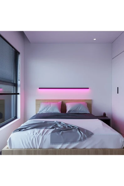 Pinkblue Light Uzaktan Kumandalı Aplik Gece Lambası Rgb 256 Renk Lambader Yuksek Işık Sistemi ürün görseli 1