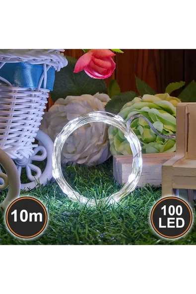 Peri Led Yeni Nesil 10 Metre 100 Ledli Beyaz Peri Led Işık ürün görseli 1