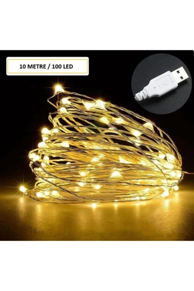 Usb 10 Metre Gün Işığı Peri Led Dekoratif ürün görseli 1