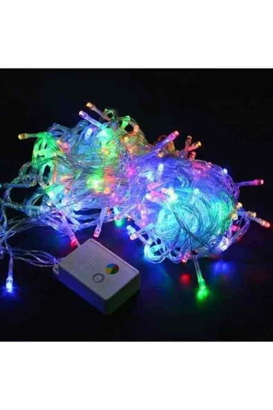 FİŞLİ PİRİNÇ RGB YILBAŞI LED 10 METRE ürün görseli 1