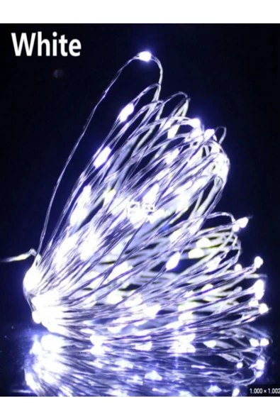8 Modlu Usb Li Kumandalı 10 M Peri Led Dekoratif Amaçlı Beyaz ürün görseli 1