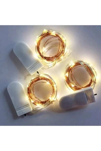 İnce Pilli Kutulu Cr2032 Pilli Renkli Peri Led Işık Led ürün görseli 1