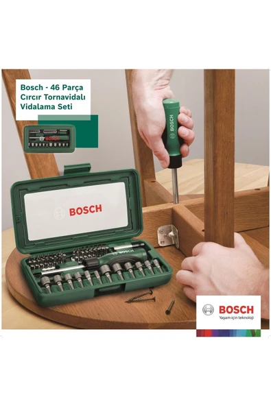 Bosch 2607019504 46 Parça Cırcırlı Tornavida Seti - Resim 8