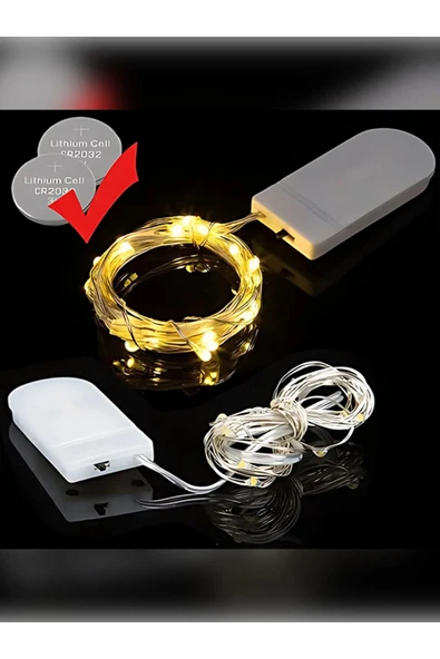 Cr 2032 3 Metre Peri Led Gün Işığı Dekoratif Model 2 Pilli ürün görseli 1