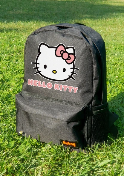 Hello Kitty Baskılı Siyah Sırt Çantası Unisex ürün görseli 1