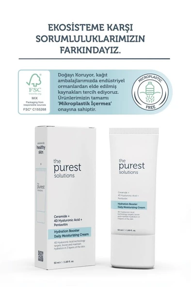 The Purest Solutions Hydration Booster Daily Moisturizing Cream 50 ml - Resim 5