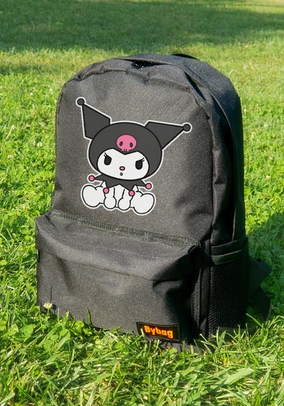 Kuromi Baskılı Siyah Sırt Çantası Unisex ürün görseli 1