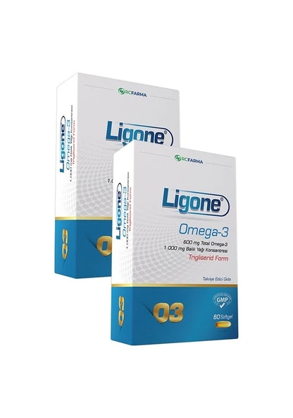 Ligone Omega 3 60 Kapsül 2'li ürün görseli 1