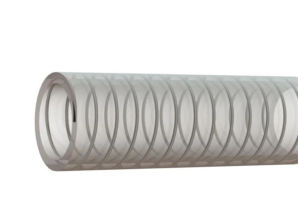 Sertsan 19 mm Şeffaf Çelik Telli Emiş Hortumu 5 Metre ürün görseli 1