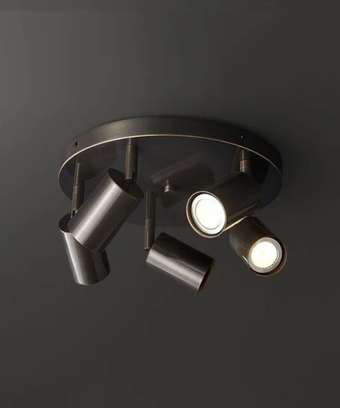 MYLİGHTS  SPOR MODERN  beşli led   LED AVİZE SPOT PLOFONYER HAREKETLİ AVİZE ürün görseli 1