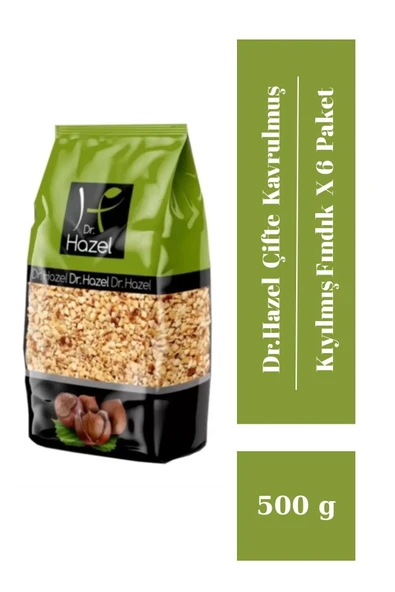 Drhazel Çifte Kavrulmuş Kıyılmış Fındık 500 Gr X 6 Paket ürün görseli 1