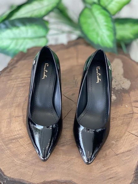 Pierre Cardin Siyah Rugan Topuk Ayakkabı (51752) ürün görseli 1