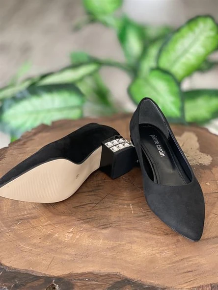 Pierre Cardin Siyah Süet Taşlı Ayakkabı (51198) ürün görseli 1