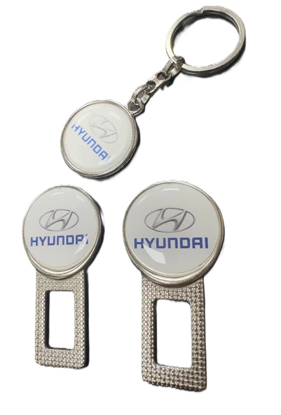 Hyundai Emniyet Kemerrrr Metal Toka 1 Çift Ve Anahtarlık 1 Adet ürün görseli 1