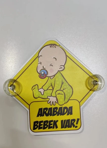 Arabada Bebek Var (Yapıştırma Dahildir) ürün görseli 1