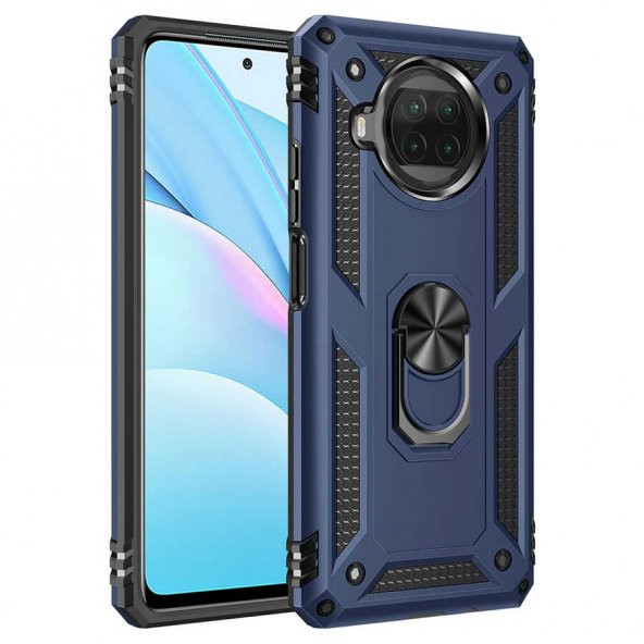 Xiaomi Mi 10T Lite 5G Kılıf Zore Vega Yüzük Standlı Zırh Kılıf ürün görseli 1