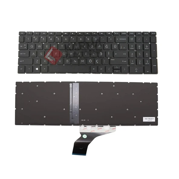 HP 250 G8 (24Q26ES07) Notebook Klavyesi (Siyah TR) ışıklı ürün görseli 1