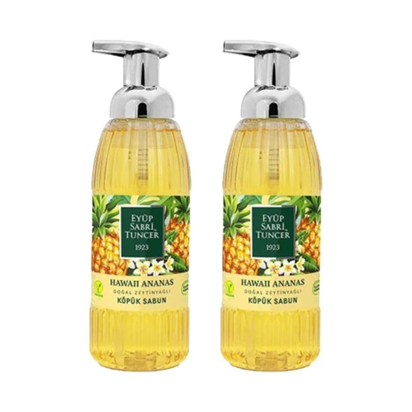 Eyüp Sabri Tuncer Zeytinyağlı Hawaii Ananas Doğal Zeytinyağlı Köpük Sabun 500 ml duvenci-102248-10579 ürün görseli 1