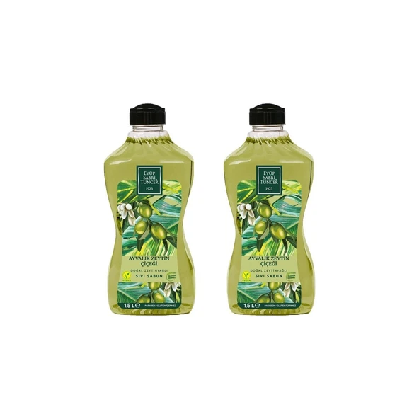 Eyüp Sabri Tuncer Doğal Zeytinyağlı Sıvı Sabun Ayvalık Zeytin Çiçeği 1500 ML Pet Şişe x 2 ürün görseli 1