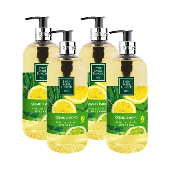 Eyüp Sabri Tuncer Çeşme Limonu Sıvı Sabun 500 ml x 4 ürün görseli 1