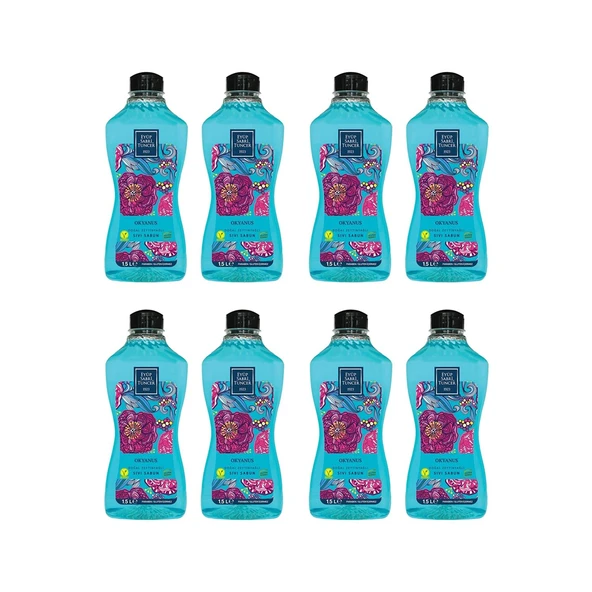 Eyüp Sabri Tuncer Doğal Zeytinyağlı Sıvı Sabun Okyanus 1500 ML x 8 ürün görseli 1