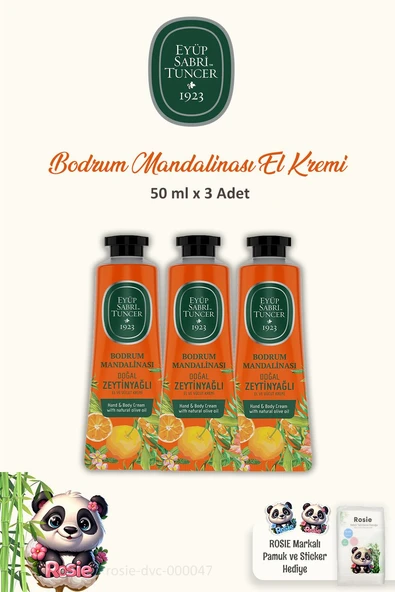 Eyüp Sabri Tuncer El ve Vücut Kremi Bodrum Mandalinası 50 ml rosie-dvc-000047-36117 ürün görseli 1