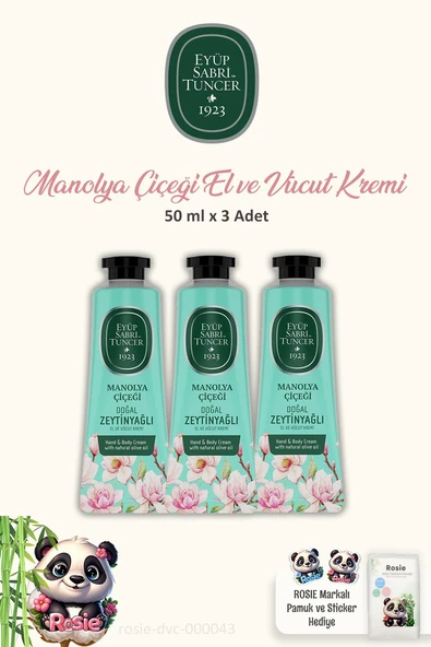 Eyüp Sabri Tuncer El ve Vücut Kremi Manolya Çiçeği 50 ml rosie-dvc-000043-36108 ürün görseli 1