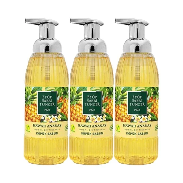 Eyüp Sabri Tuncer Hawaii Ananas Köpük Sabun 500 ml x3 ürün görseli 1