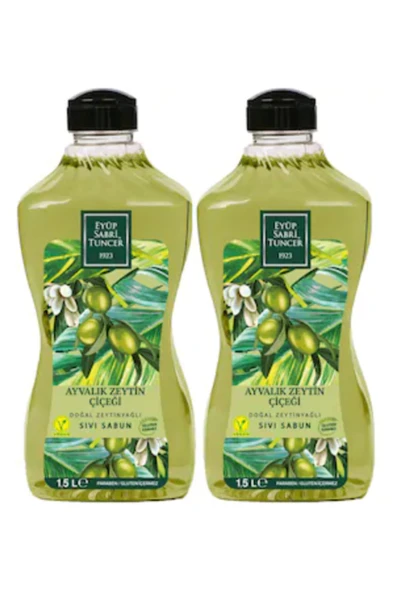 Eyüp Sabri Tuncer Doğal Zeytinyağlı Sıvı Sabun Ayvalık Zeytin Çiçeği 1500 ML x 2 ürün görseli 1