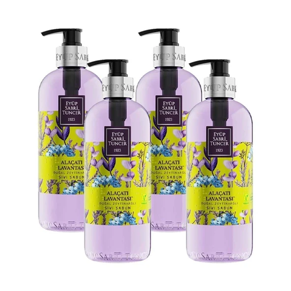 Eyüp Sabri Tuncer Alaçatı Lavantası Sıvı Sabun 500 ml x 4 ürün görseli 1