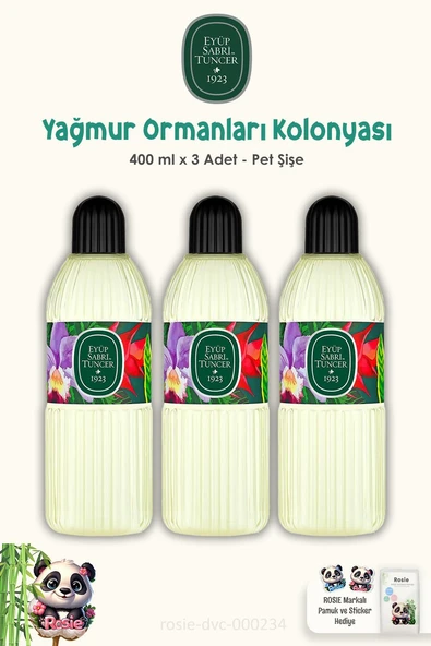 Eyüp Sabri Tuncer Yağmur Ormanları Kolonya Pet Şişe 400 ml rosie-dvc-000234-36584 ürün görseli 1