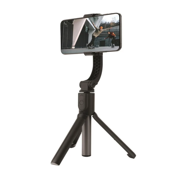 Polosmart PSM55 Zoom Professional Tek Motorlu Video Gimbal Siyah ürün görseli 1