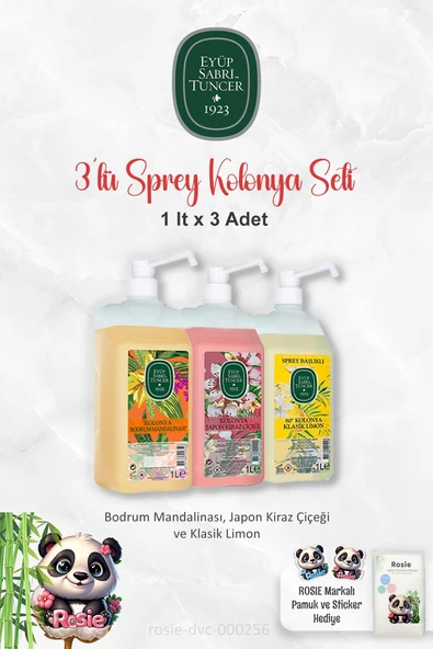 Eyüp Sabri Tuncer Sprey Başlıklı 1 Lt Bodrum Mandalinası, Japon Çiçeği, Klasik Limon ve ROSIE ürün görseli 1