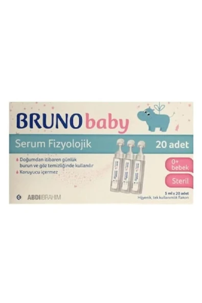 Bruno Baby Serum Fizyolojik Damla 5 ml X 20 Flakon ürün görseli 1