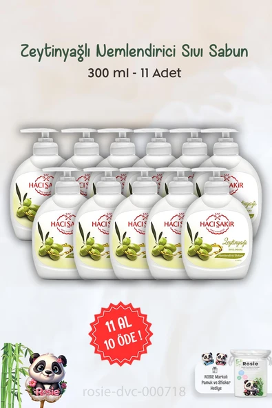 11 AL 10 ÖDE Hacı Şakir Zeytinyağlı Nemlendirici Sıvı Sabun 300 ml ve ROSIE ürün görseli 1
