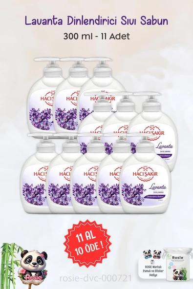 11 AL 10 ÖDE Hacı Şakir Lavanta Dinlendirici Sıvı Sabun 300 ml ve ROSIE ürün görseli 1