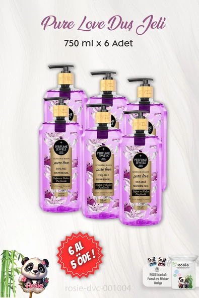 6 AL 5 ÖDE Eyüp Sabri Tuncer Pure Love Duş Jeli 750 ml ve ROSIE ürün görseli 1