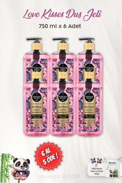 6 AL 5 ÖDE Eyüp Sabri Tuncer Love Kisses Duş Jeli 750 ml ve ROSIE ürün görseli 1