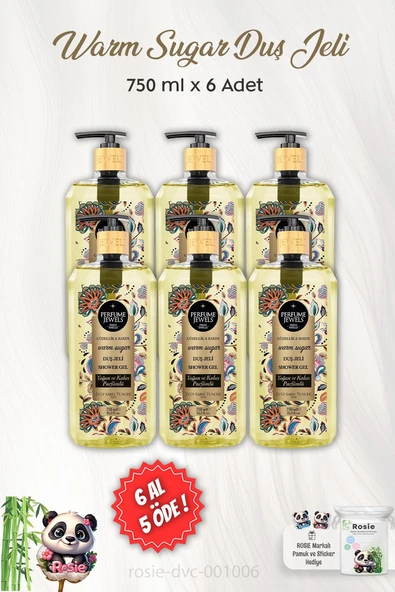 6 AL 5 ÖDE Eyüp Sabri Tuncer Warm Sugar Duş Jeli 750 ml ve ROSIE ürün görseli 1