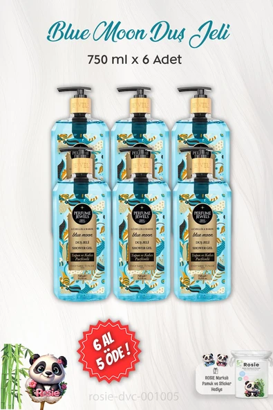 6 AL 5 ÖDE Eyüp Sabri Tuncer Blue Moon Duş Jeli 750 ml ve ROSIE ürün görseli 1