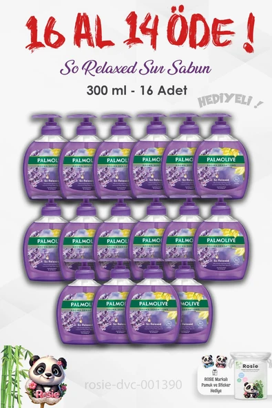 Palmolive 16 AL 14 ÖDE Aroma Sensations So Relaxed Sıvı Sabun 300 ml ve ROSIE ürün görseli 1
