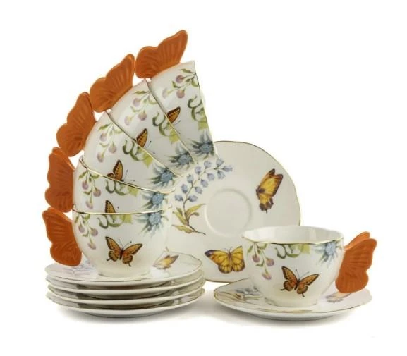Mikasa Moor Mariposa 6lı Kahve Fincanı Seti 120cc P374.101210 ürün görseli 1