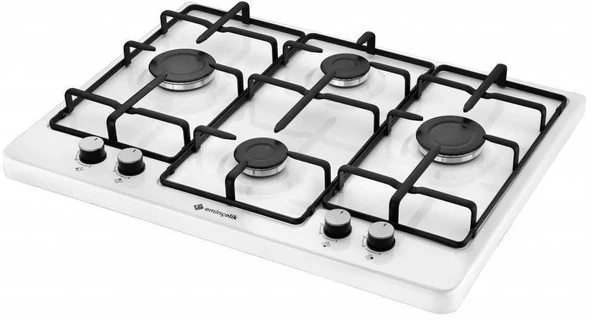 EMİNÇELİK SH 7340 WE70 ( 73121 ) SETÜSTÜ 70 CM BEYAZ LPG SETÜSTÜ EMAYE OCAK ürün görseli 1