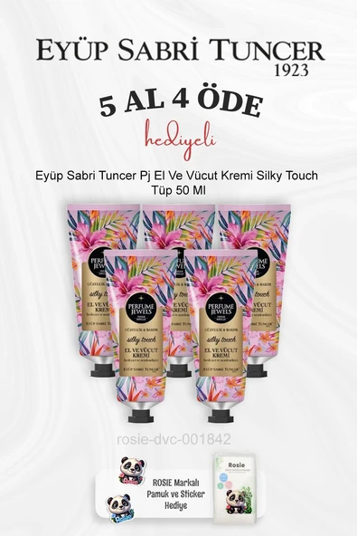 Eyüp Sabri Tuncer Pj El Ve Vücut Kremi Silky Touch Tüp 50 Ml 5 Al 4 Öde ve Rosie Pamuk ürün görseli 1
