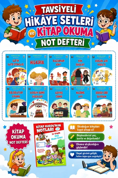 2.Sınıf Bil Bakalım Ne oldu ? (10 Kitap)+Kitap Okuma Not Defteri ürün görseli 1