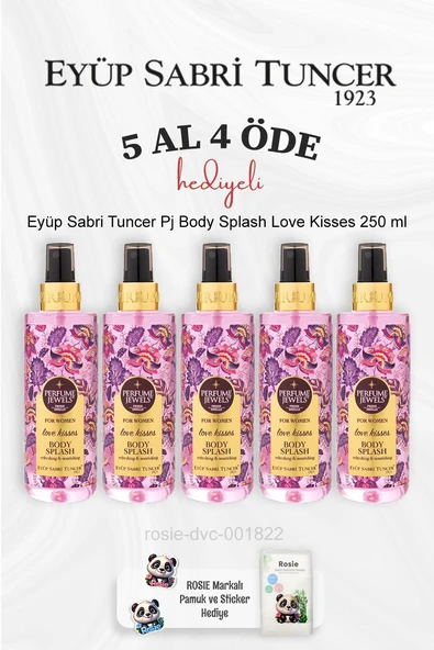 Eyüp Sabri Tuncer Pj Body Splash Love Kisses 250 ml 5 Al 4 Öde ve Rosie Pamuk ürün görseli 1