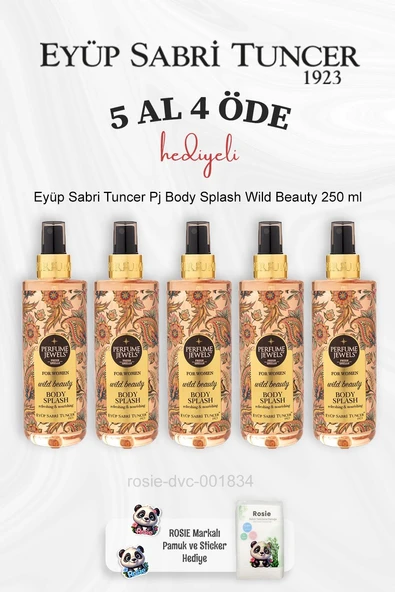Eyüp Sabri Tuncer Pj Body Splash Wild Beauty 250 ml 5 Al 4 Öde ve Rosie Pamuk ürün görseli 1