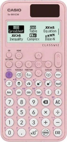 Casio FX-991CW-W-DT Classwiz Pembe Bilimsel Fonksiyonlu Hesap Makinesi ürün görseli 1