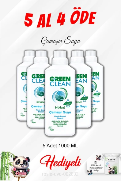 5 Al 4 Öde 1000 ML Çamaşır Suyu ve Rosie Pamuk ürün görseli 1